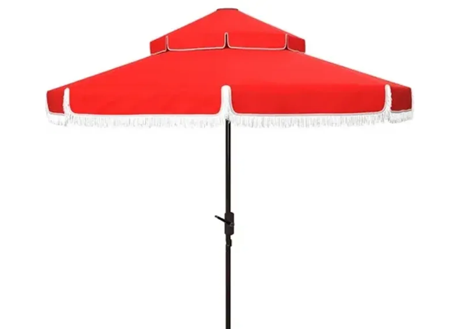 MILAN FRINGE 9FT DOUBLE TOP CRANK UMBRELLA