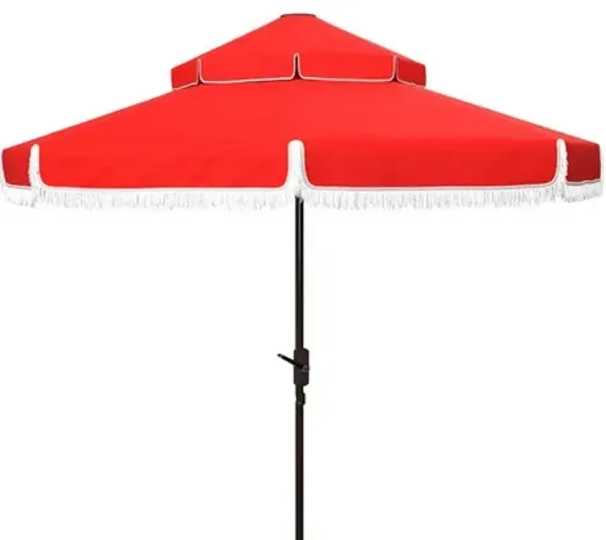 MILAN FRINGE 9FT DOUBLE TOP CRANK UMBRELLA