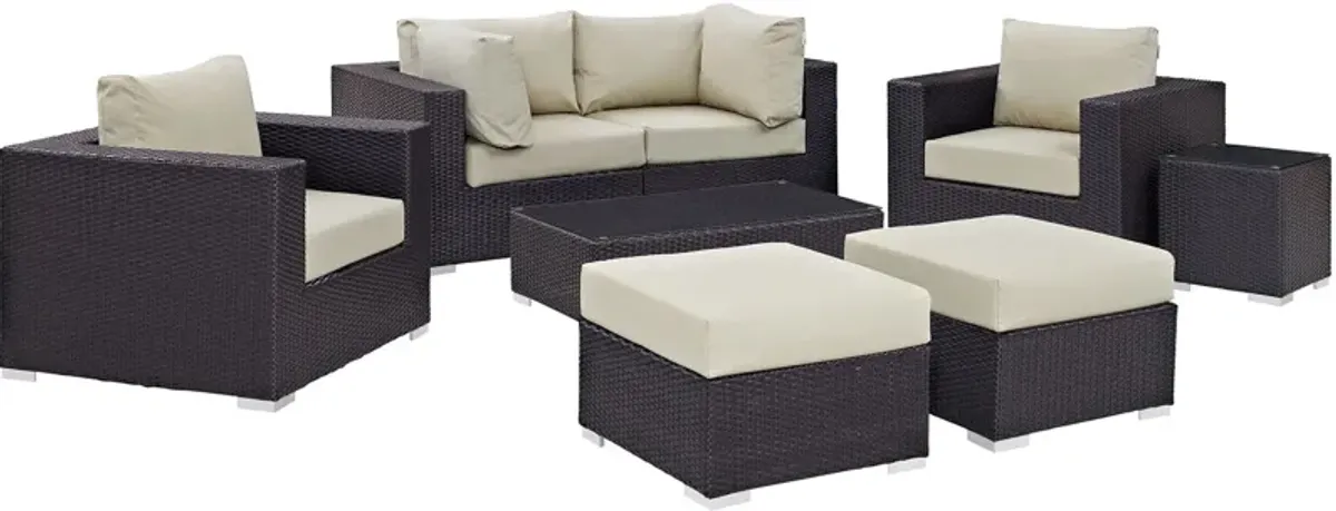 Convene 8 Piece Outdoor Patio Sectional Set