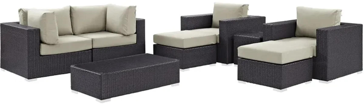 Convene 8 Piece Outdoor Patio Sectional Set