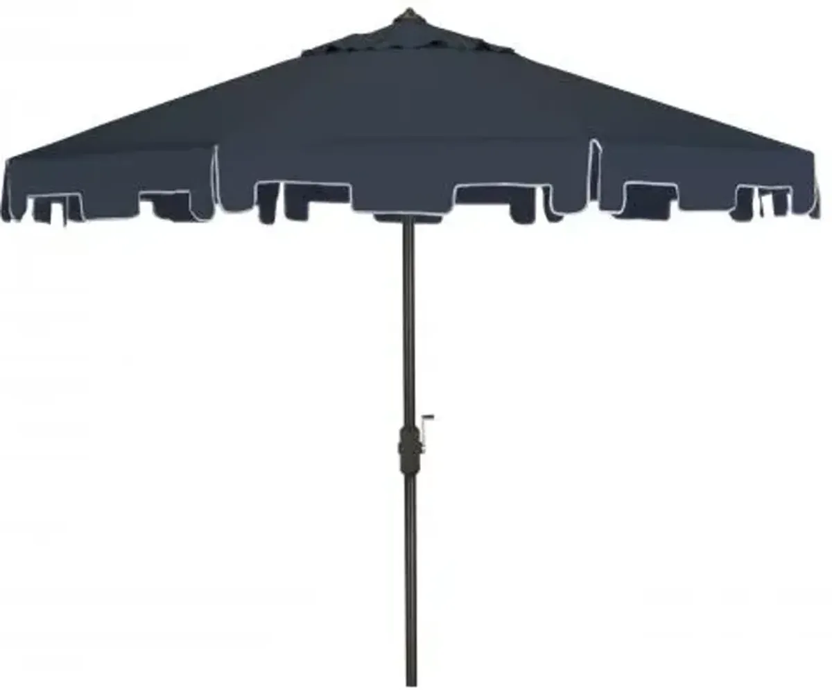 Uv Resistant Zimmerman 9 Ft Crank Market Push Button Tilt Umbrella with Flap