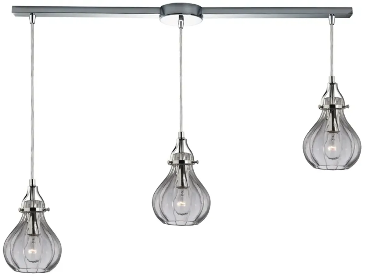 Danica 5" Wide 3-Light Mini Pendant - Polished Chrome