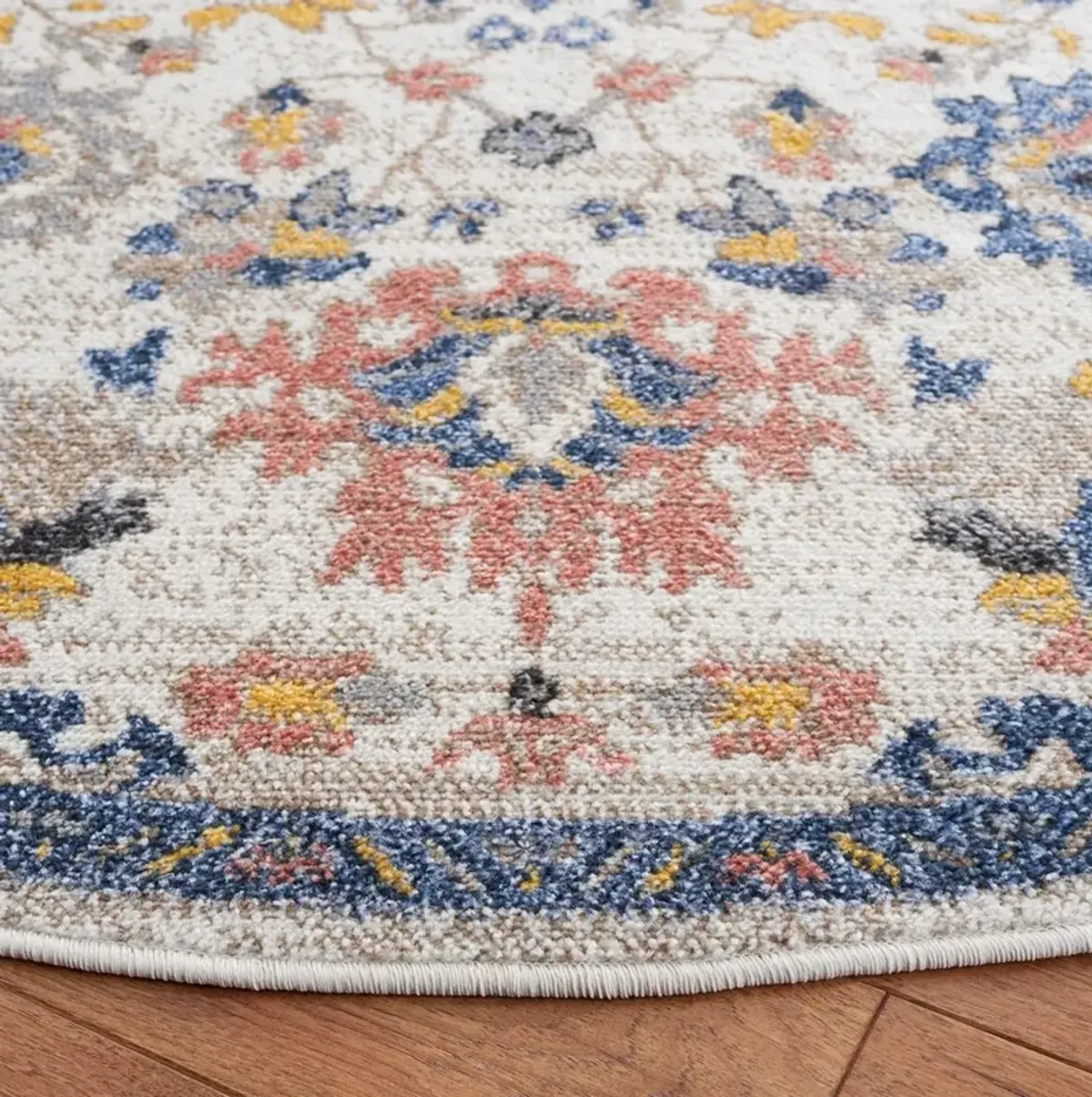 ASTORIA 410 Blue 6'-7' X 6'-7' Round Round Rug