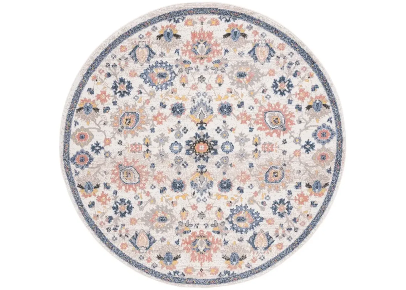 ASTORIA 410 Blue 6'-7' X 6'-7' Round Round Rug