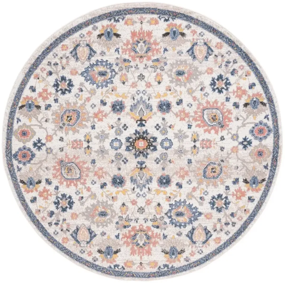 ASTORIA 410 Blue 6'-7' X 6'-7' Round Round Rug