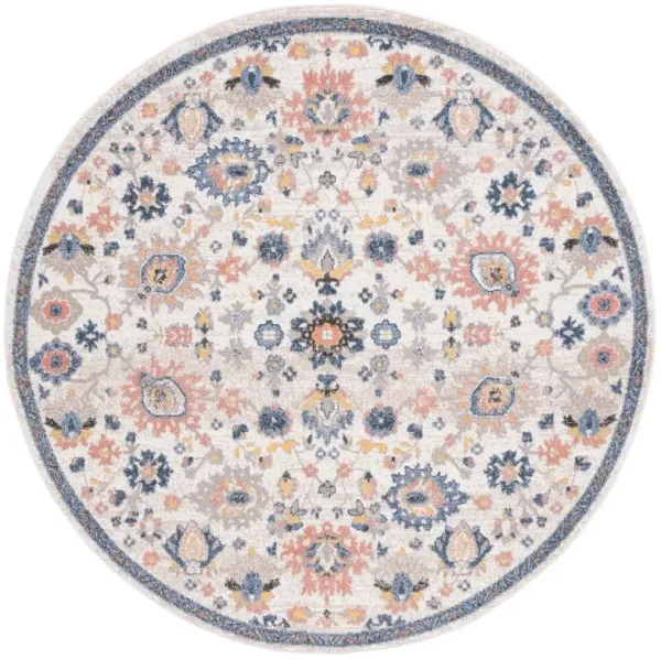 ASTORIA 410 Blue 6'-7' X 6'-7' Round Round Rug