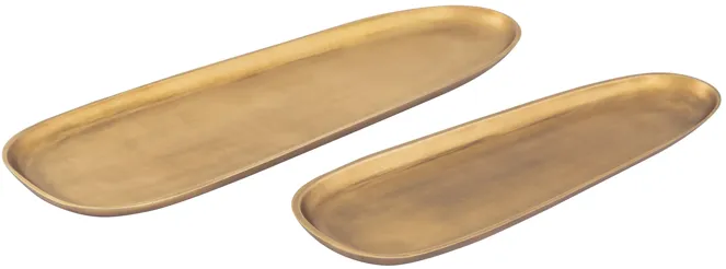 Blain Tray - Set of 2 Brass