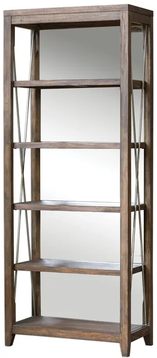 Delancey Weathered Oak Etagere