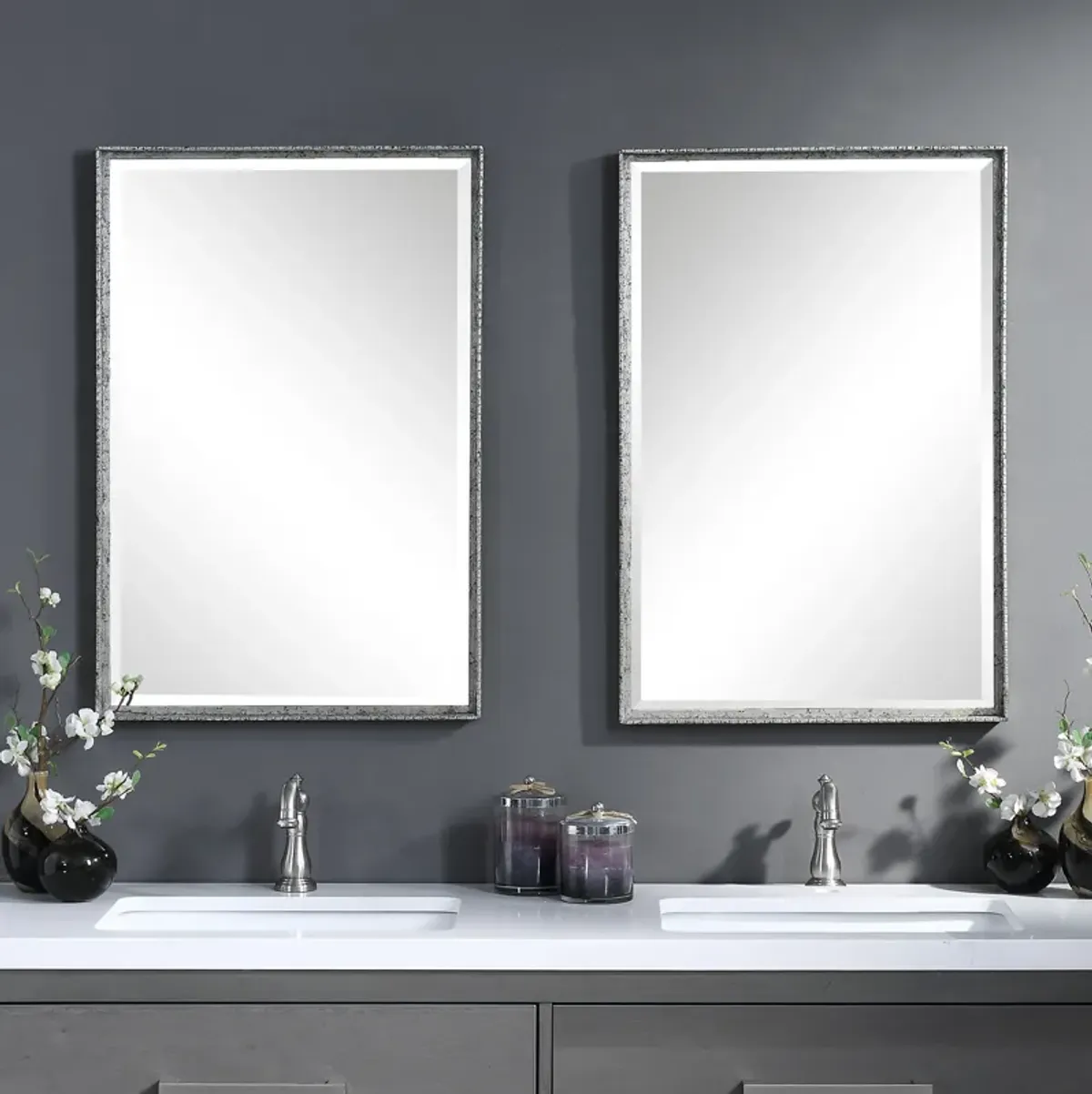 Callan Silver Vanity Mirror