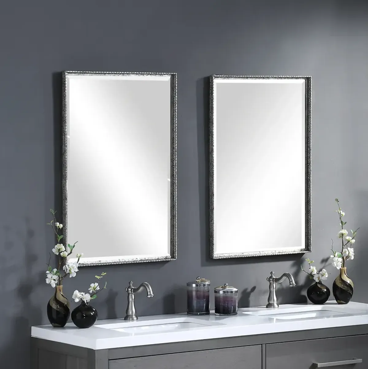 Callan Silver Vanity Mirror