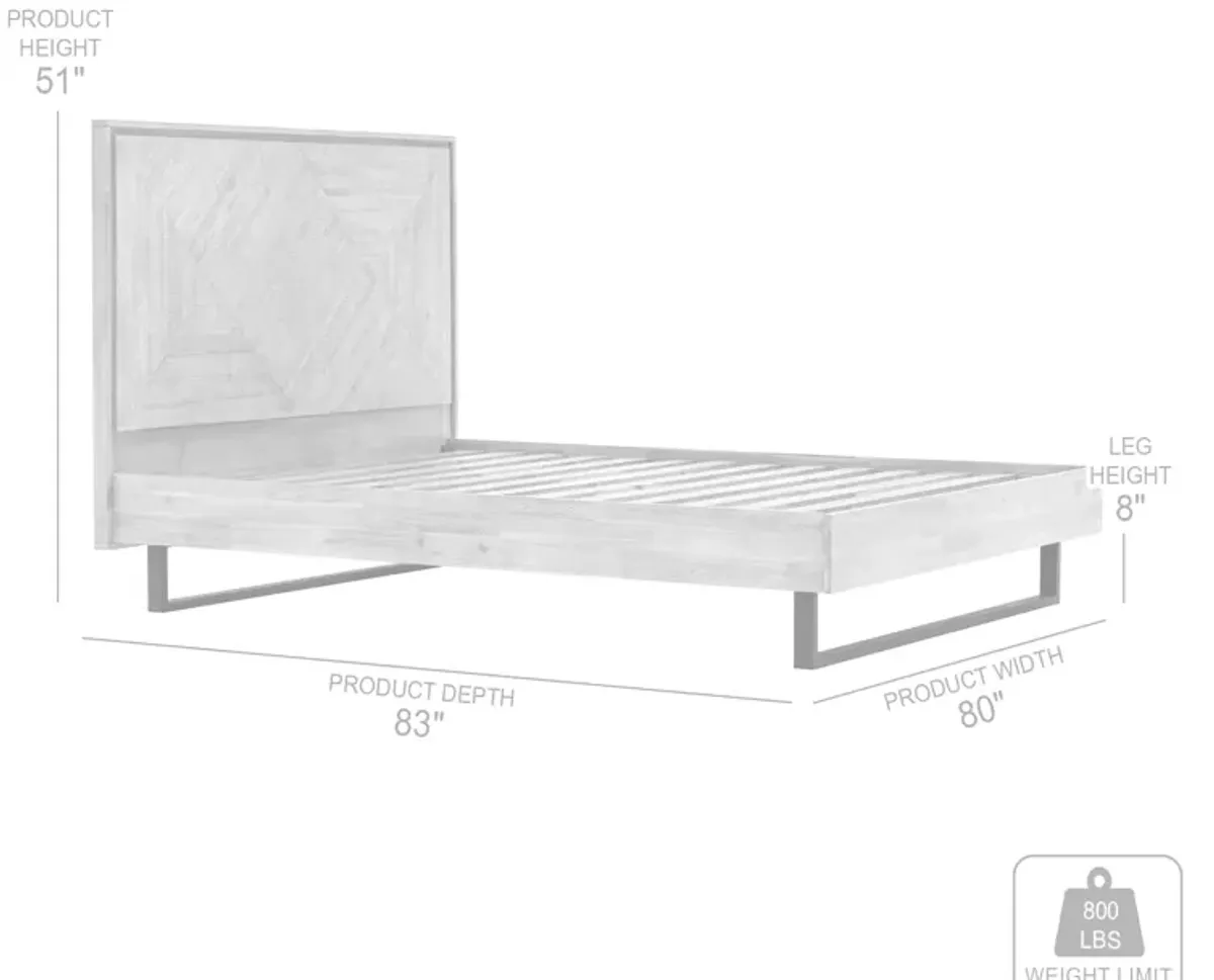 Peridot King Acacia Platform Bed 