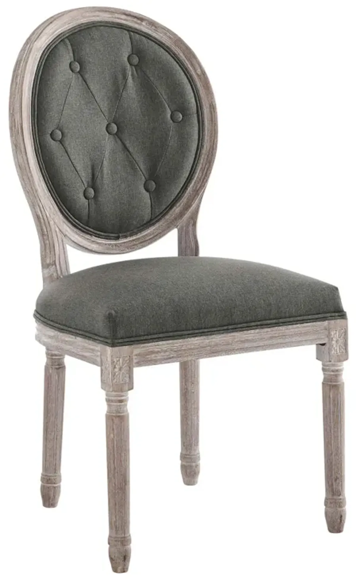 Arise Vintage French Upholstered Fabric Dining Side Chair