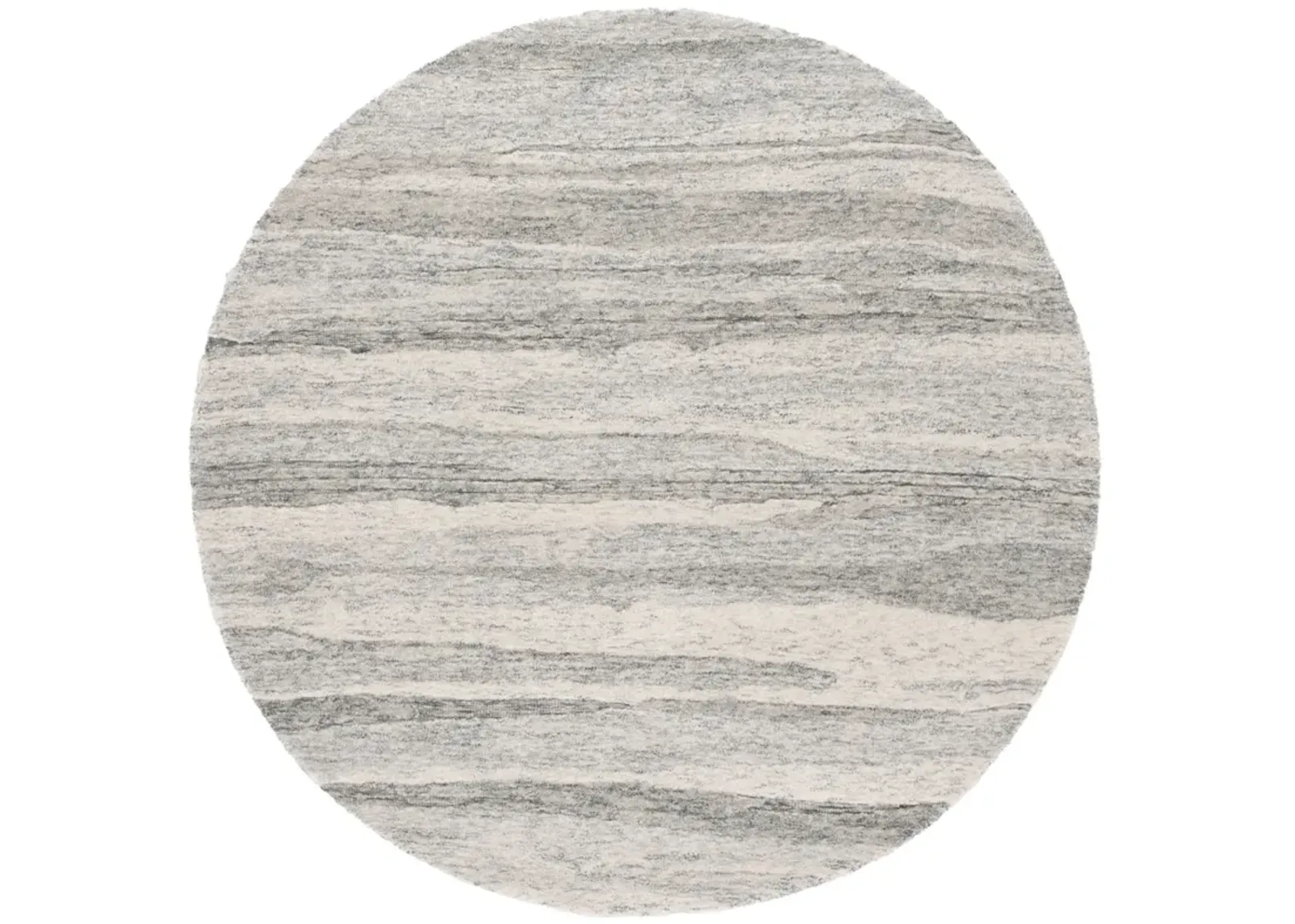 EBONY 221 DARK GREY  6' x 6' Round Round Rug