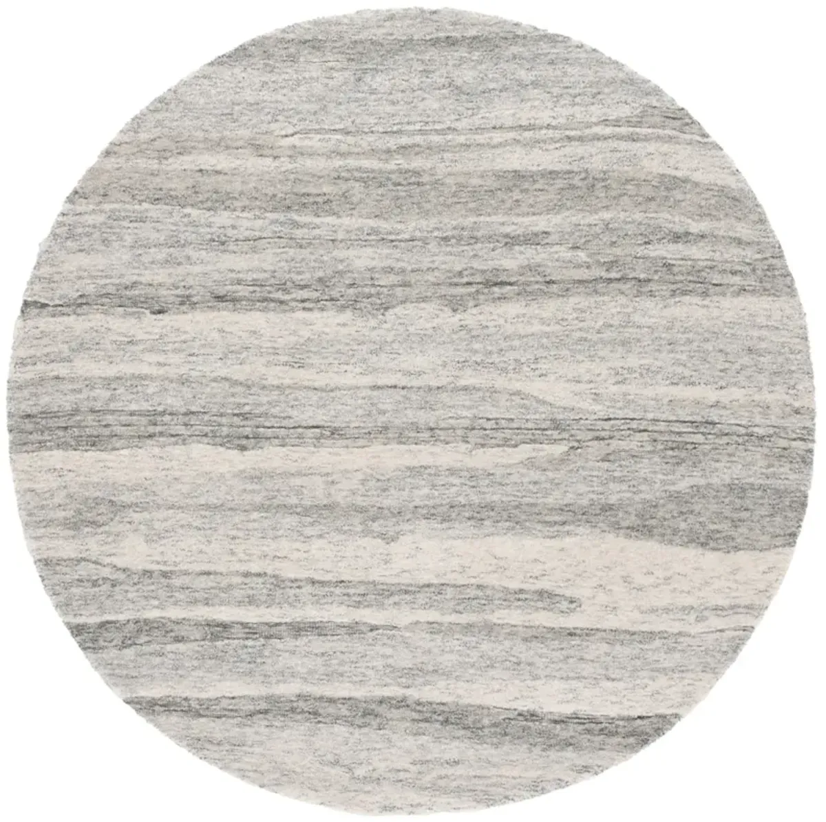 EBONY 221 DARK GREY  6' x 6' Round Round Rug