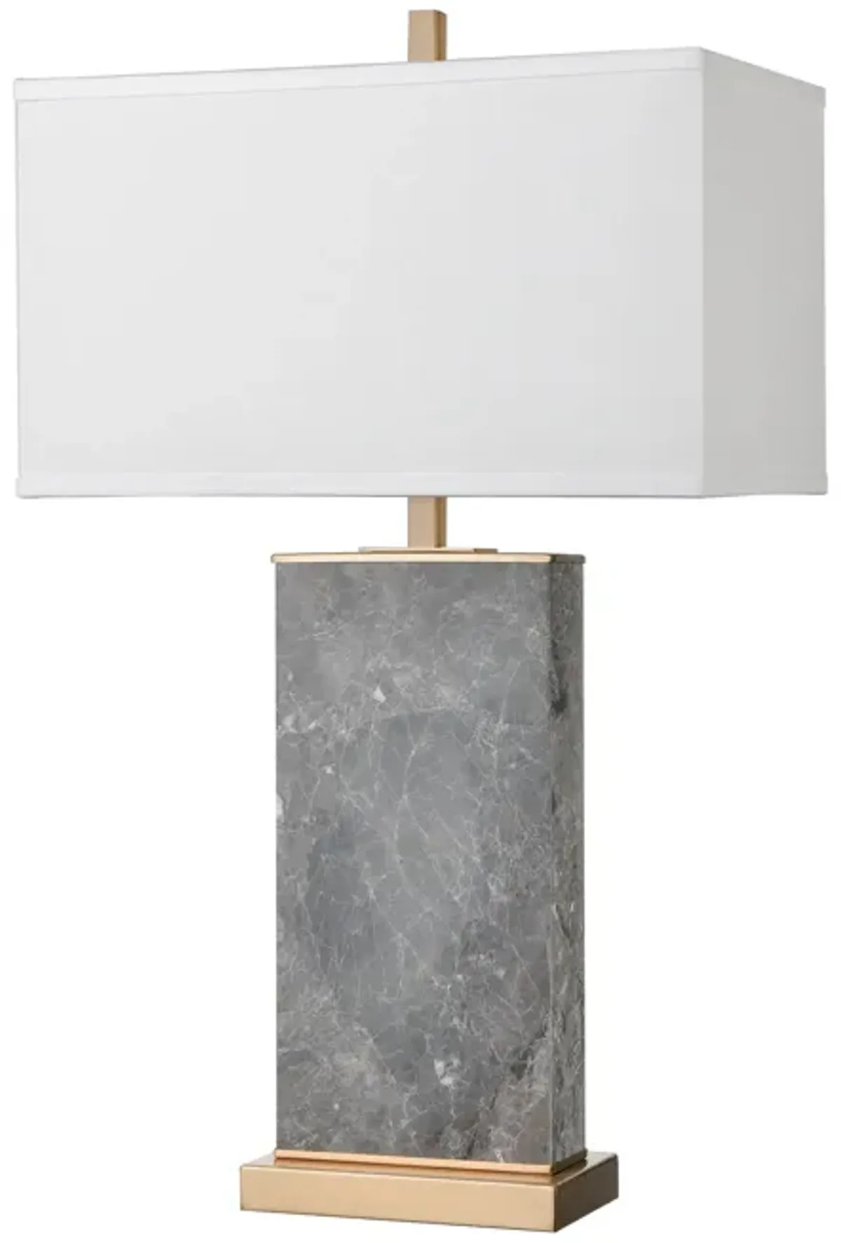 Archean 30" High 1-Light Table Lamp - Gray Marble