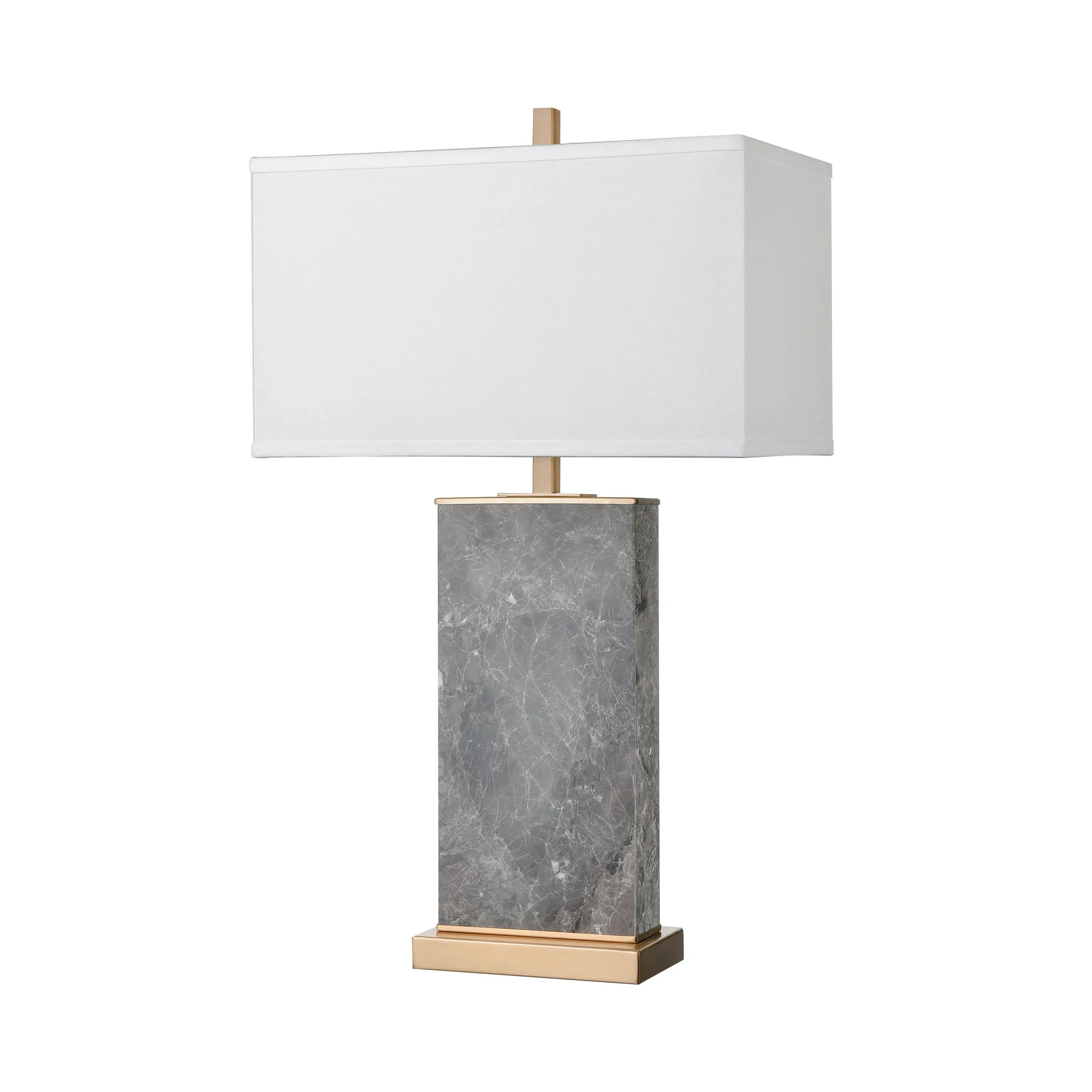 Archean 30" High 1-Light Table Lamp - Gray Marble