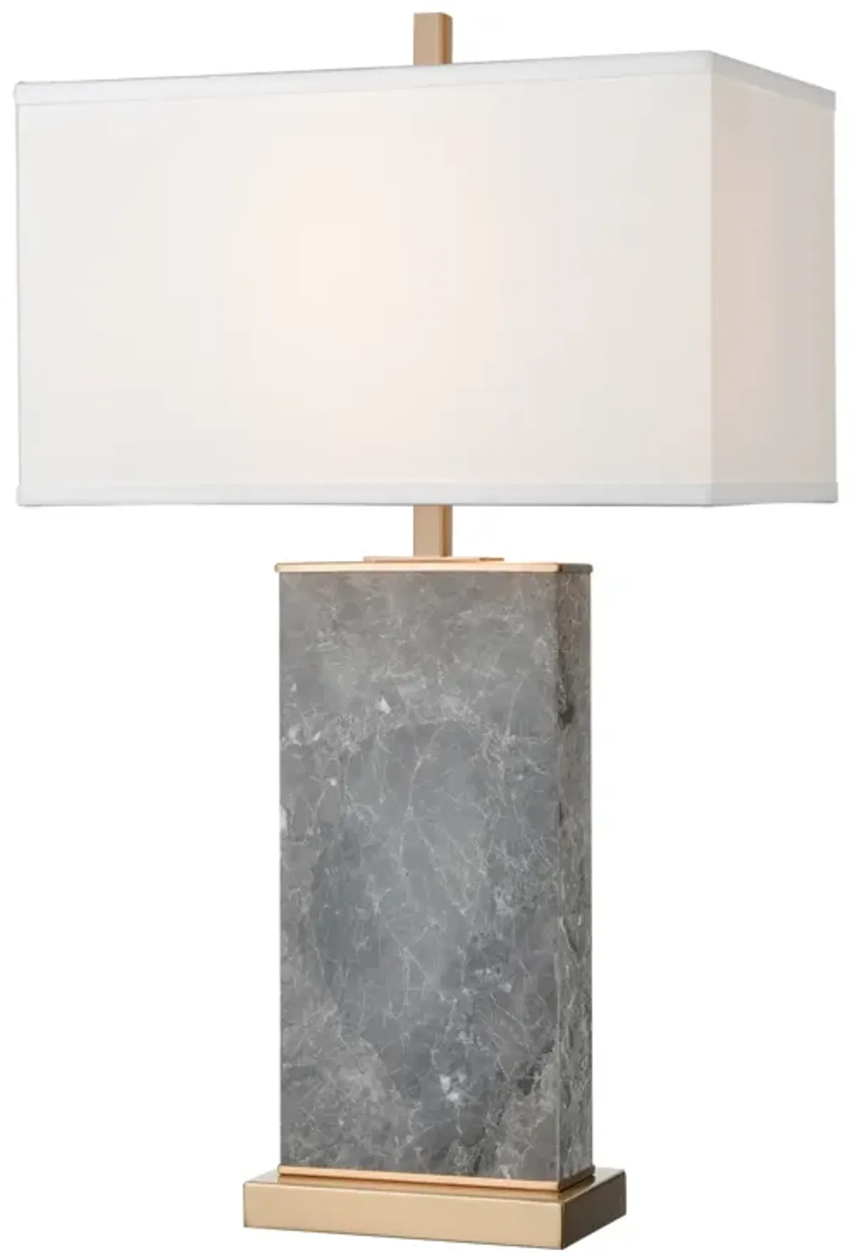 Archean 30" High 1-Light Table Lamp - Gray Marble