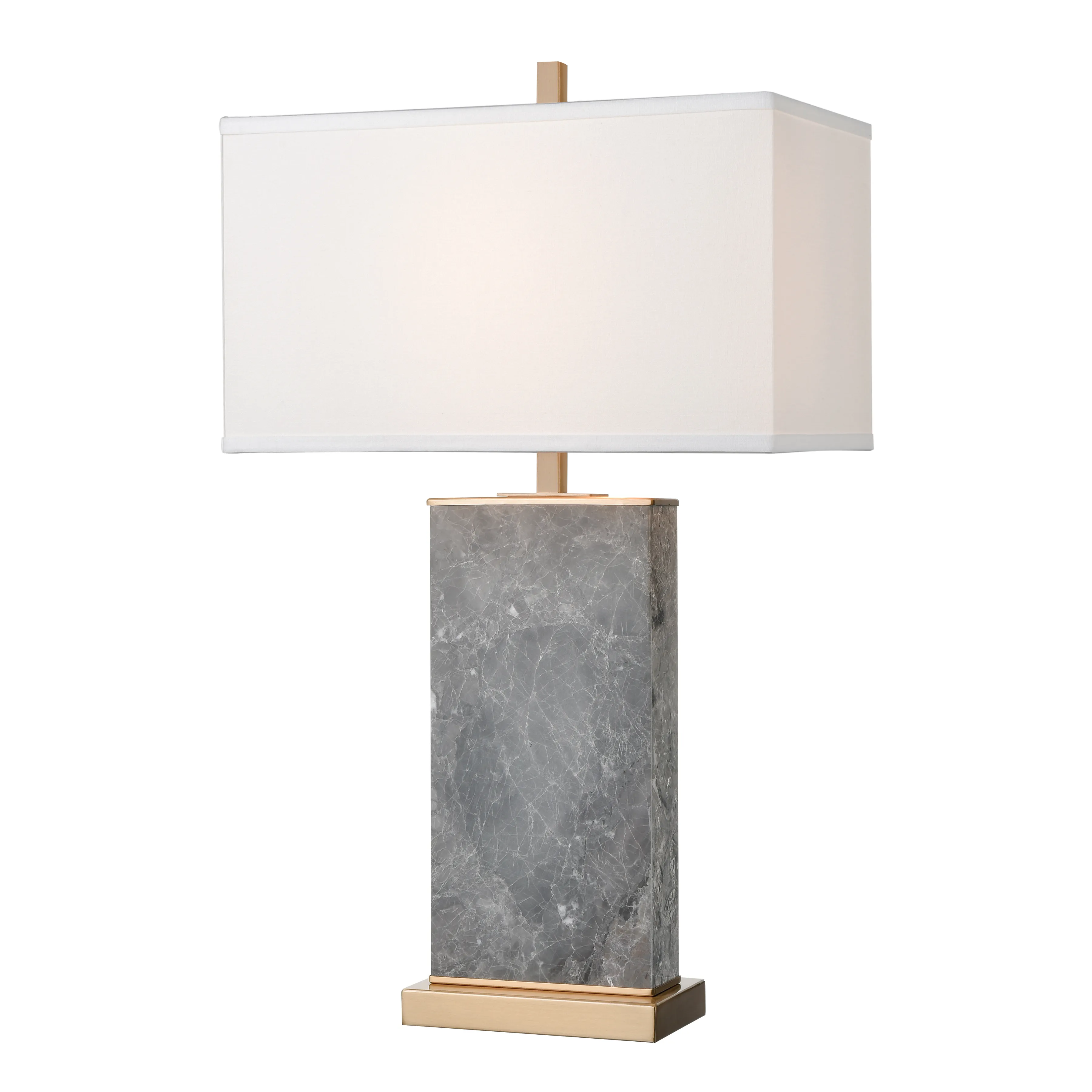 Archean 30" High 1-Light Table Lamp - Gray Marble