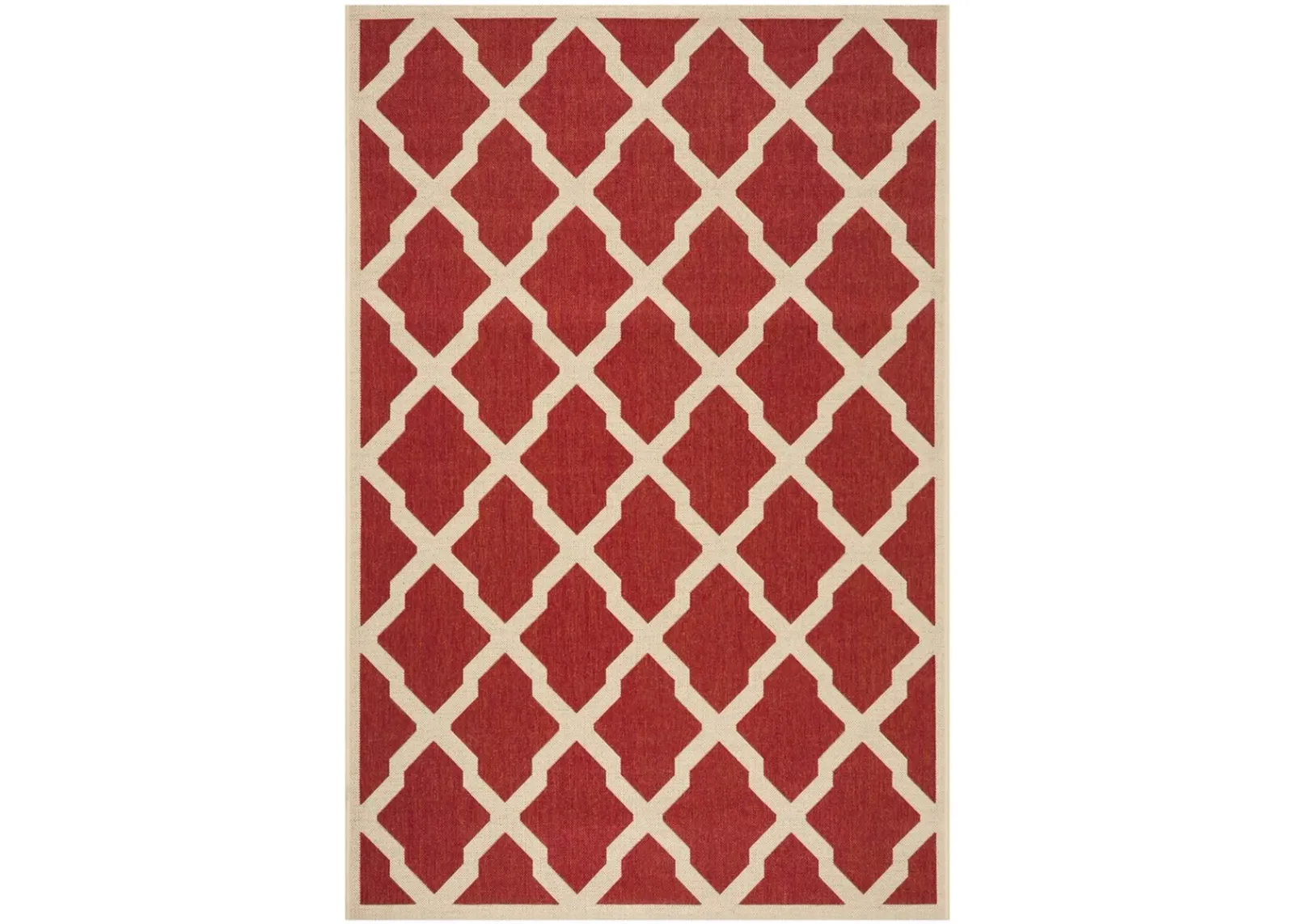 BEACH HOUSE 122 Red 5'-3' X 7'-6' Medium Rectangle Rug