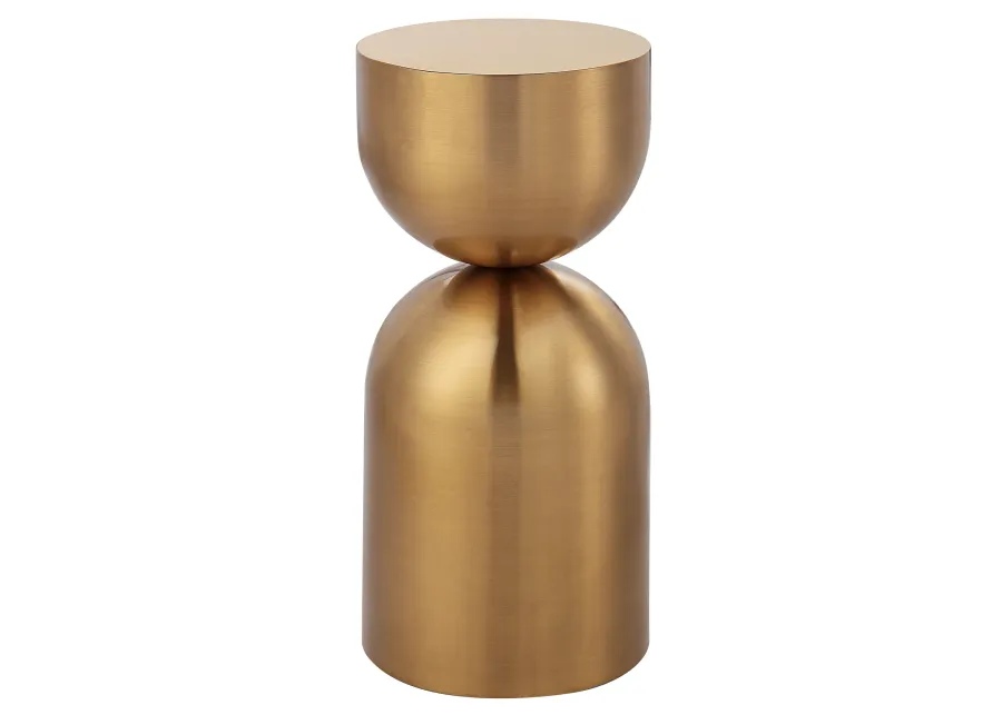 Golden Vessel Modern Accent Table