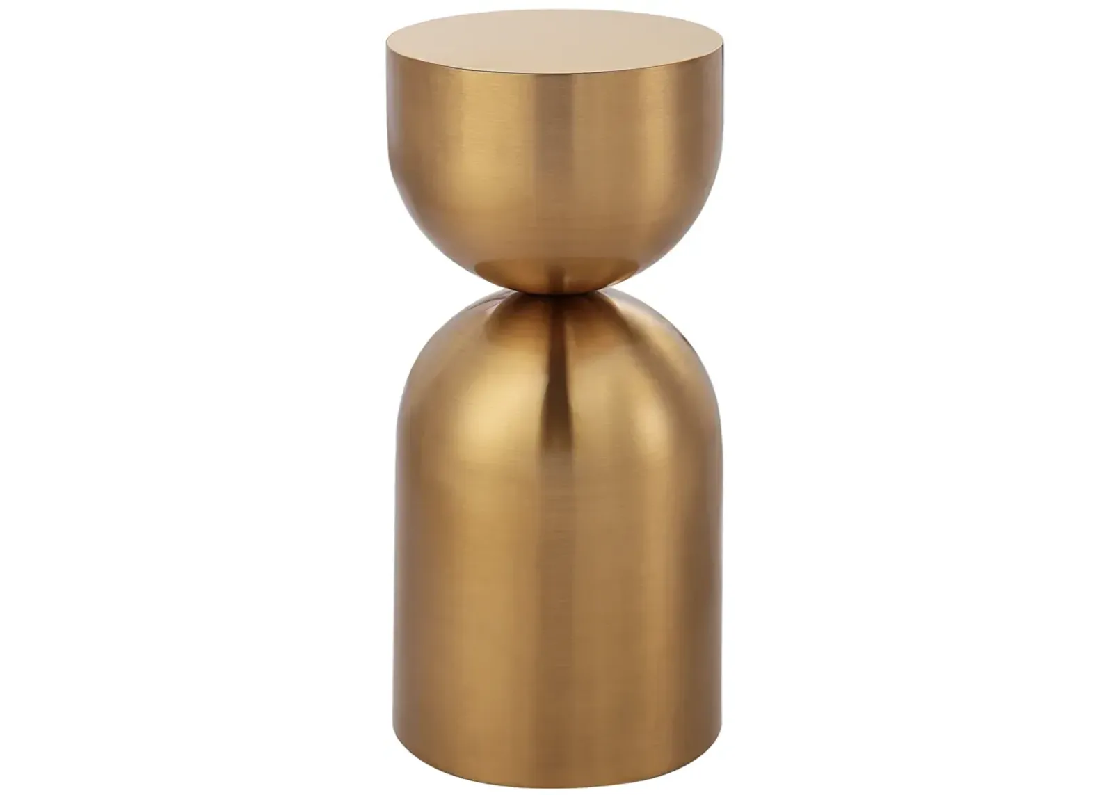 Golden Vessel Modern Accent Table