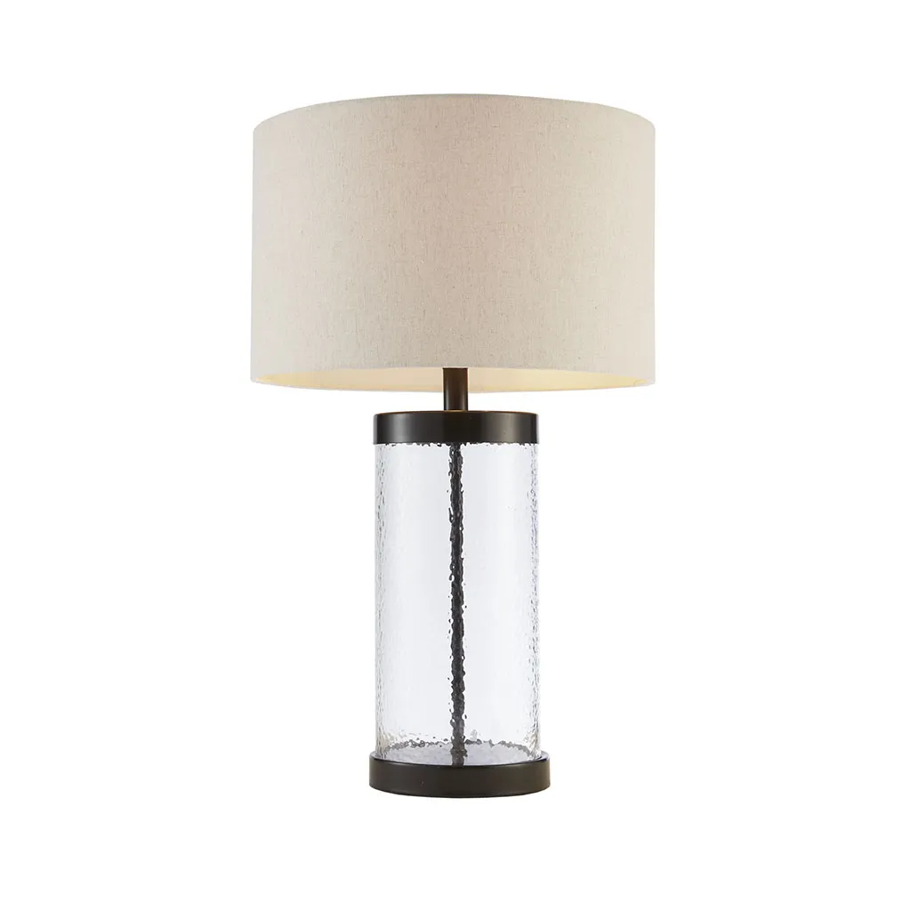 Hampton Hill Macon Clear Glass Cylinder Table Lamp