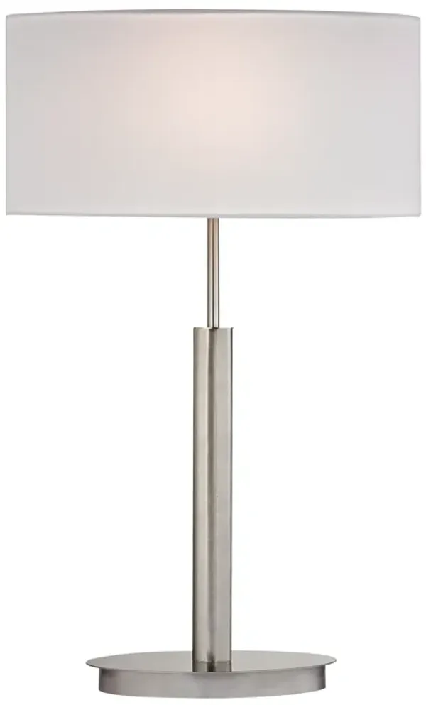 Port Elizabeth 24" High 1-Light Table Lamp - Satin Nickel