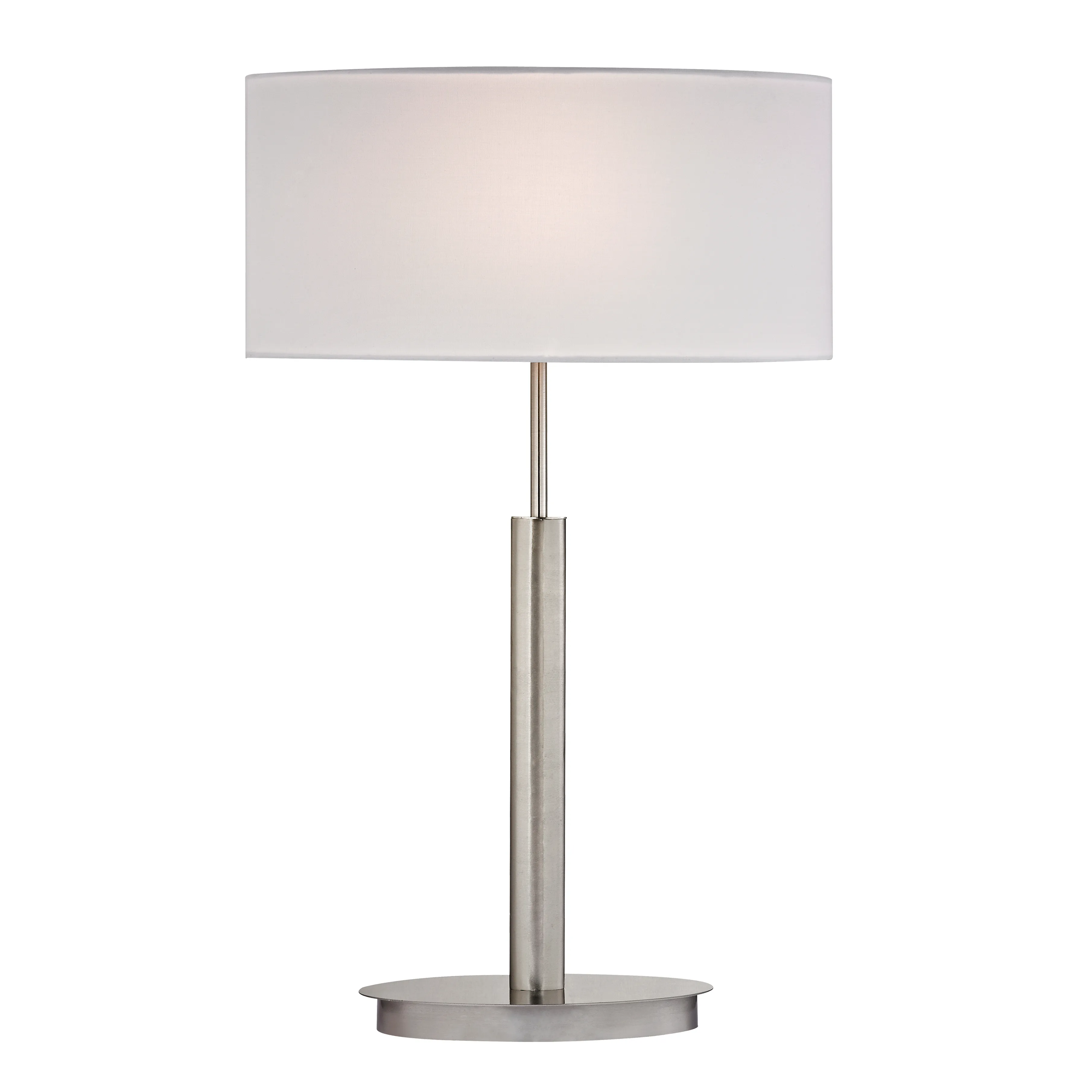 Port Elizabeth 24" High 1-Light Table Lamp - Satin Nickel