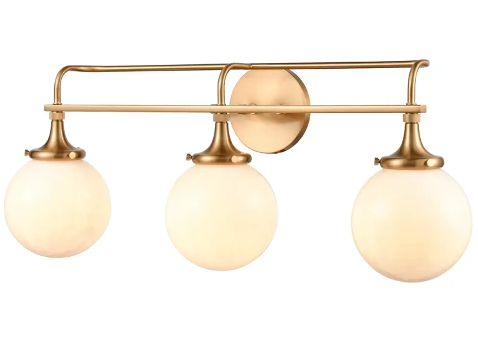 Beverly Hills 28" Wide 3-Light Vanity Light - Satin Brass