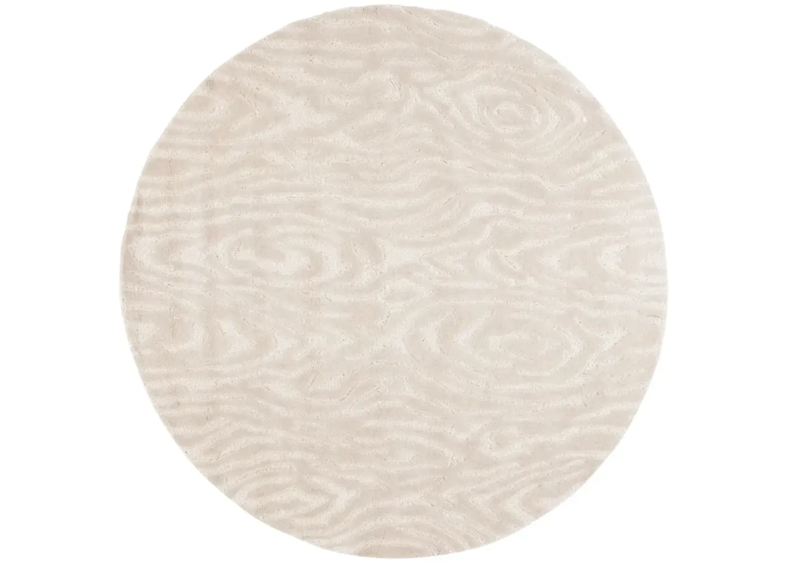 EBONY 550 IVORY 6' x 6' Round Round Rug