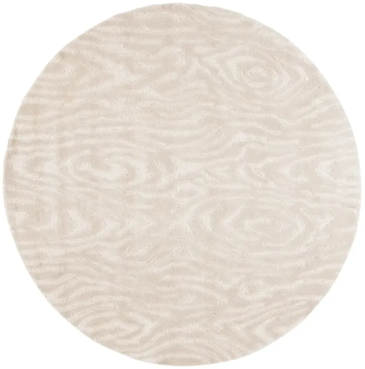 EBONY 550 IVORY 6' x 6' Round Round Rug