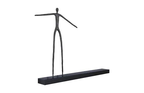 moveable man on shelf, standing