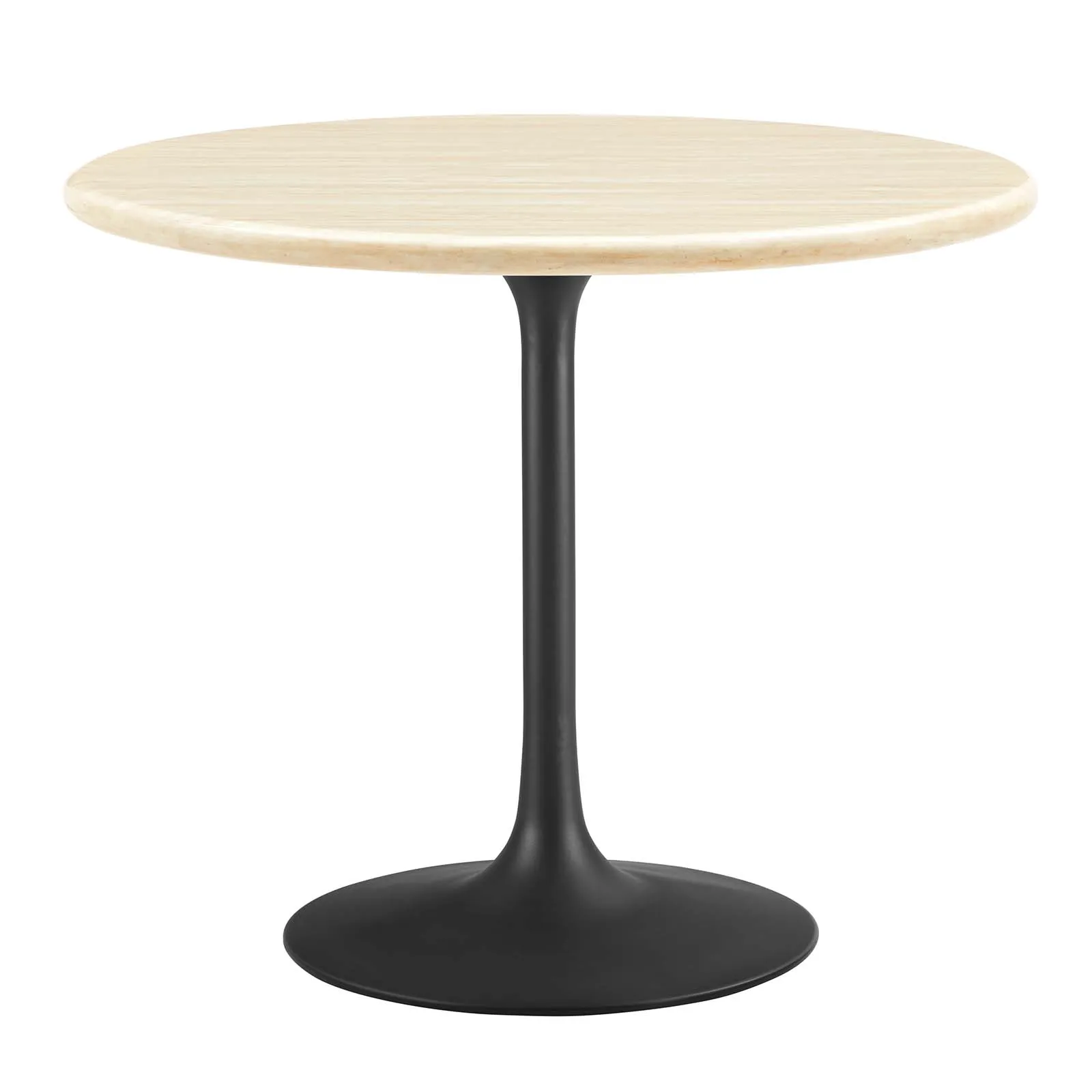 Lippa 36" Round Artificial Travertine  Dining Table