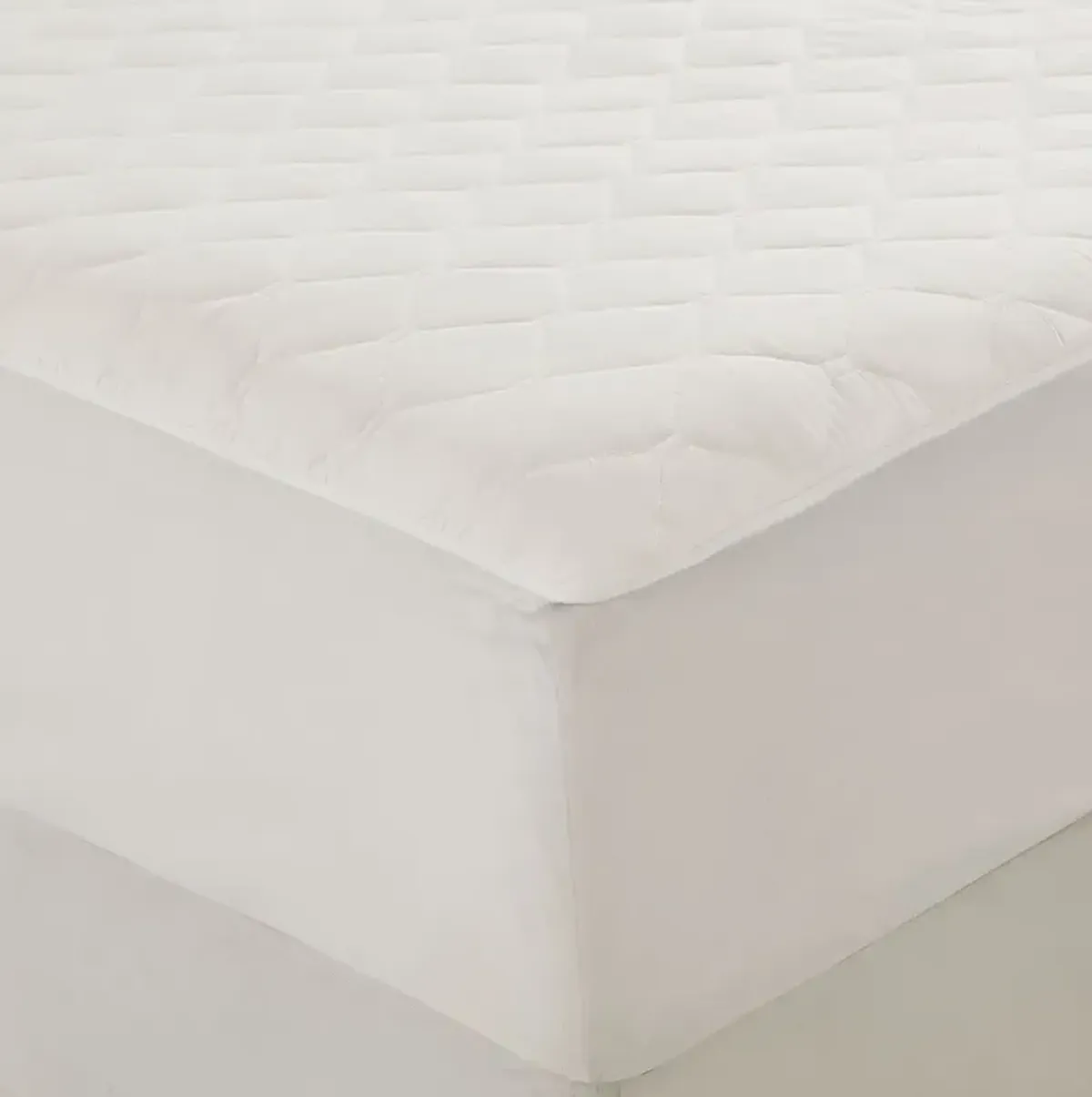 Beautyrest Cotton White Cotton Deep Pocket Heated Mattress Pad-20 Heat Settings