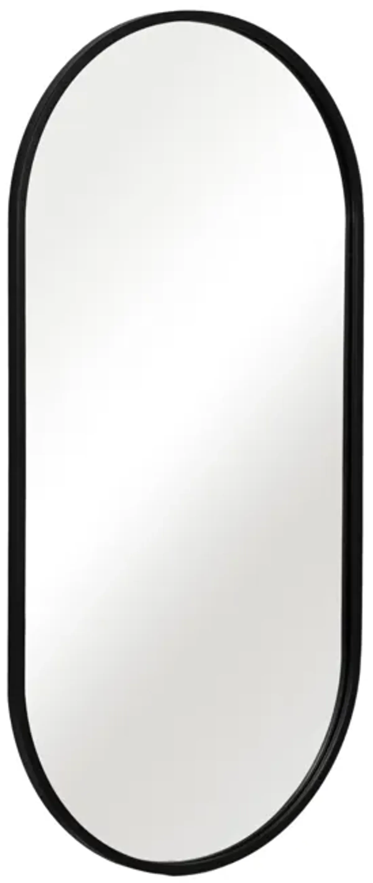 Metal, 20x40 Capsule Mirror, Black