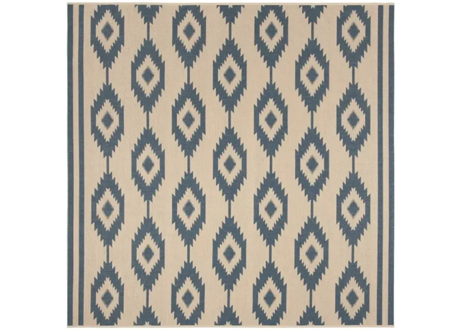 LINDEN 171 Collection LND171M-6SQ Blue / Creme 6'-7" X 6'-7" Square