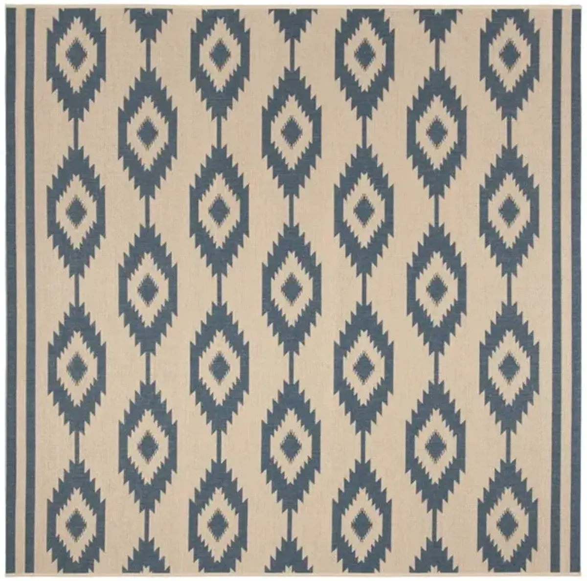 LINDEN 171 Collection LND171M-6SQ Blue / Creme 6'-7" X 6'-7" Square