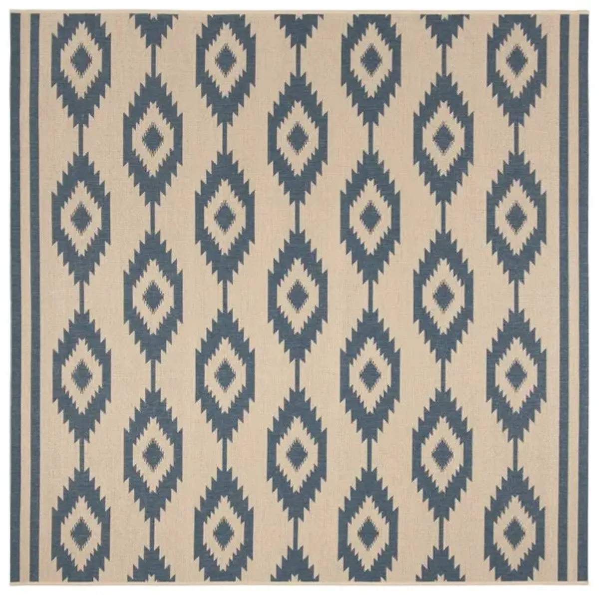 LINDEN 171 Collection LND171M-6SQ Blue / Creme 6'-7" X 6'-7" Square