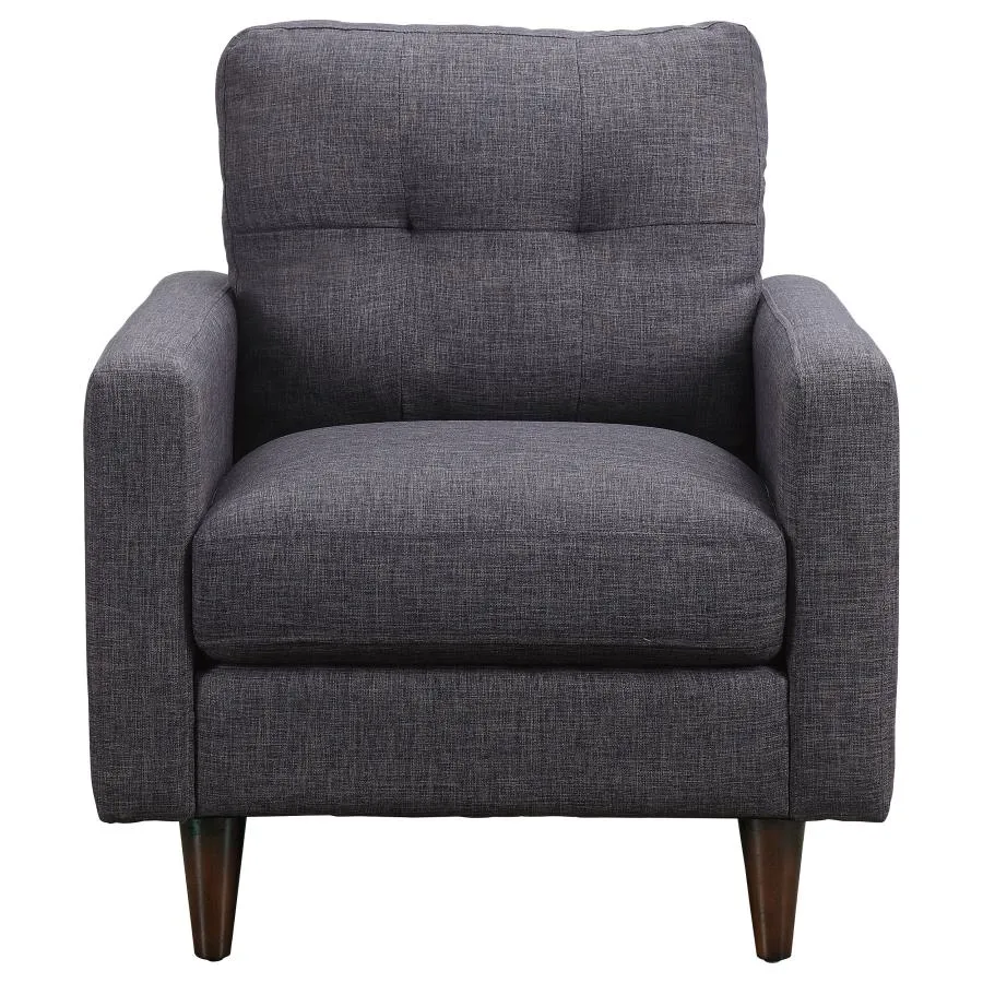 Watsonville Tufted Back Chair Grey