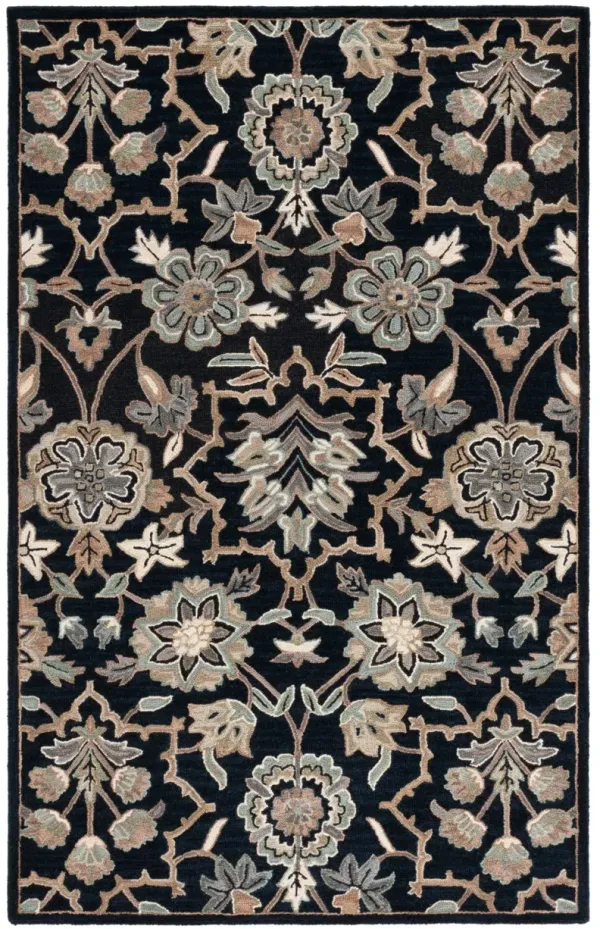 METRO 325 BLACK  8' x 10' Large Rectangle Rug