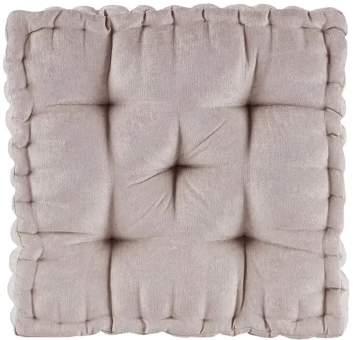 Intelligent Design Azza Blush Poly Chenille Square Floor Pillow Cushion