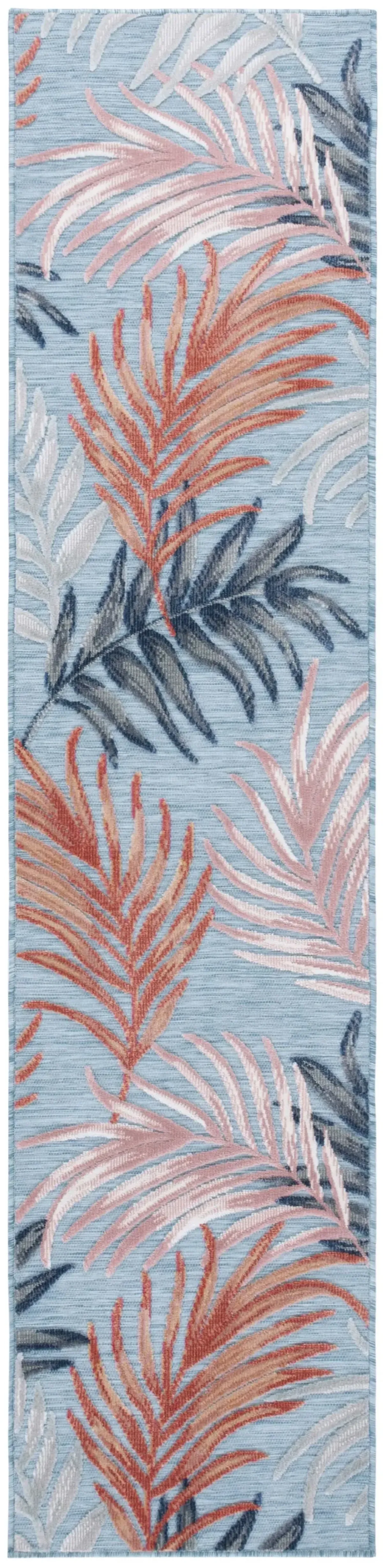 CABANA 458 BLUE  2' x 10' Runner Rug