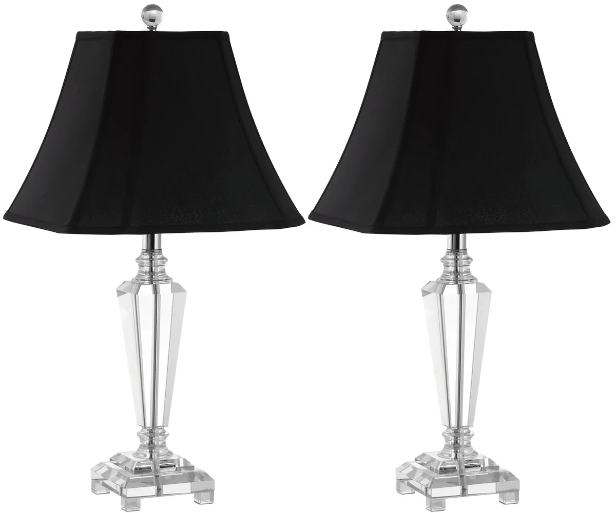 Lilly 24.5-Inch H Crystal Table Lamp - Set of 2