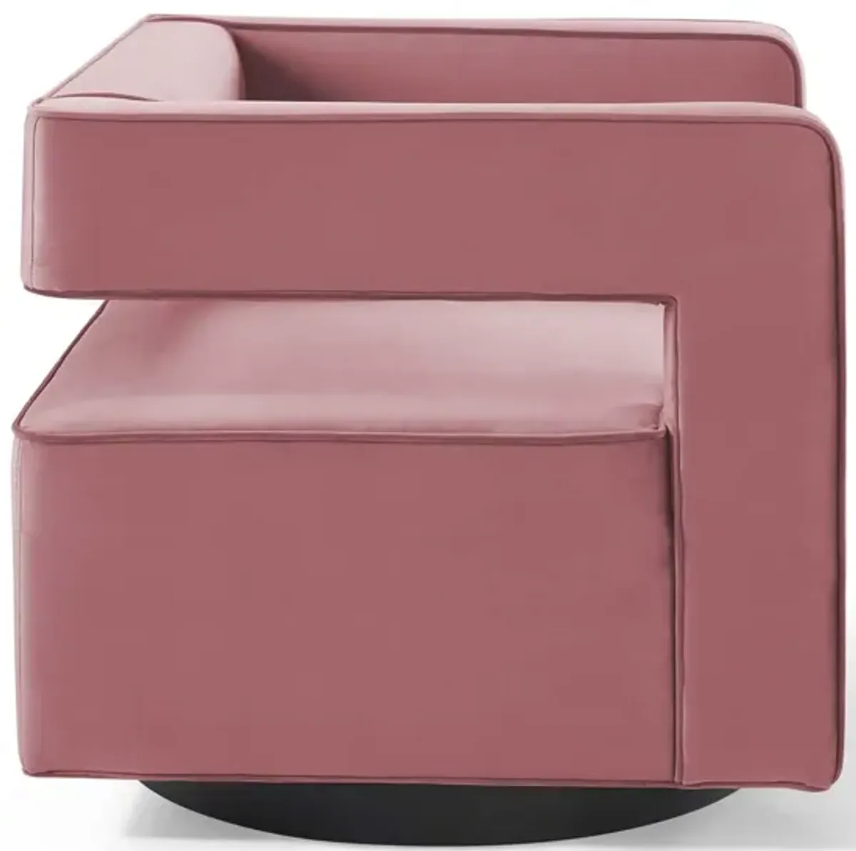 Booth Performance Velvet Swivel Armchair