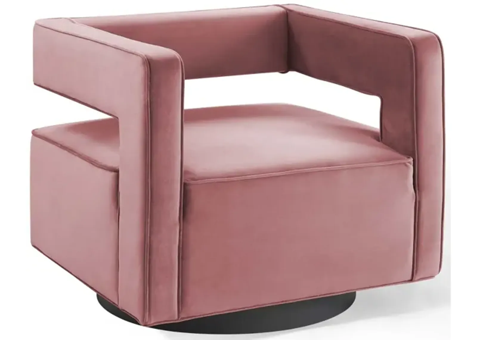 Booth Performance Velvet Swivel Armchair