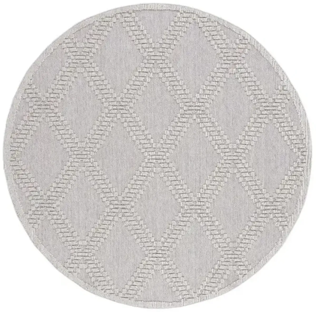 GLOBAL 226 Grey  5'-3' X 5'-3' Round Round Rug