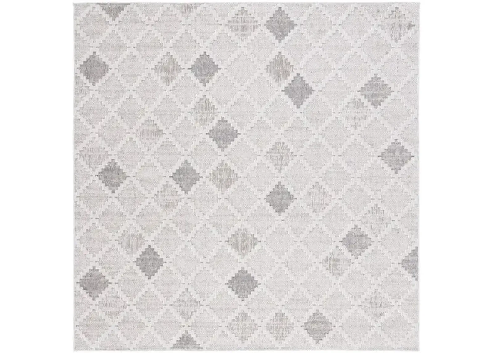 GLOBAL 408 Grey  6'-7' X 6'-7' Square Square Rug