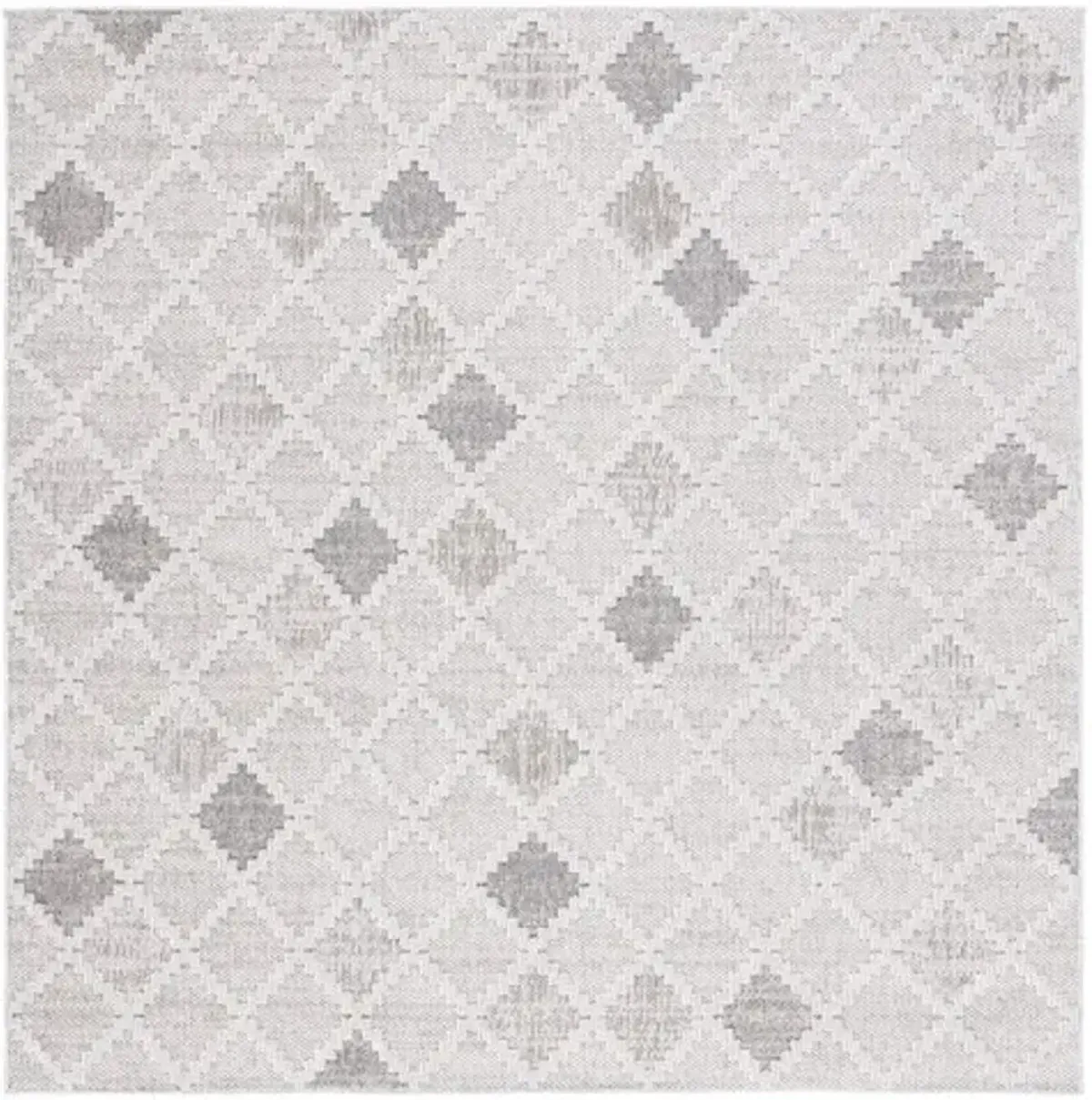 GLOBAL 408 Grey  6'-7' X 6'-7' Square Square Rug