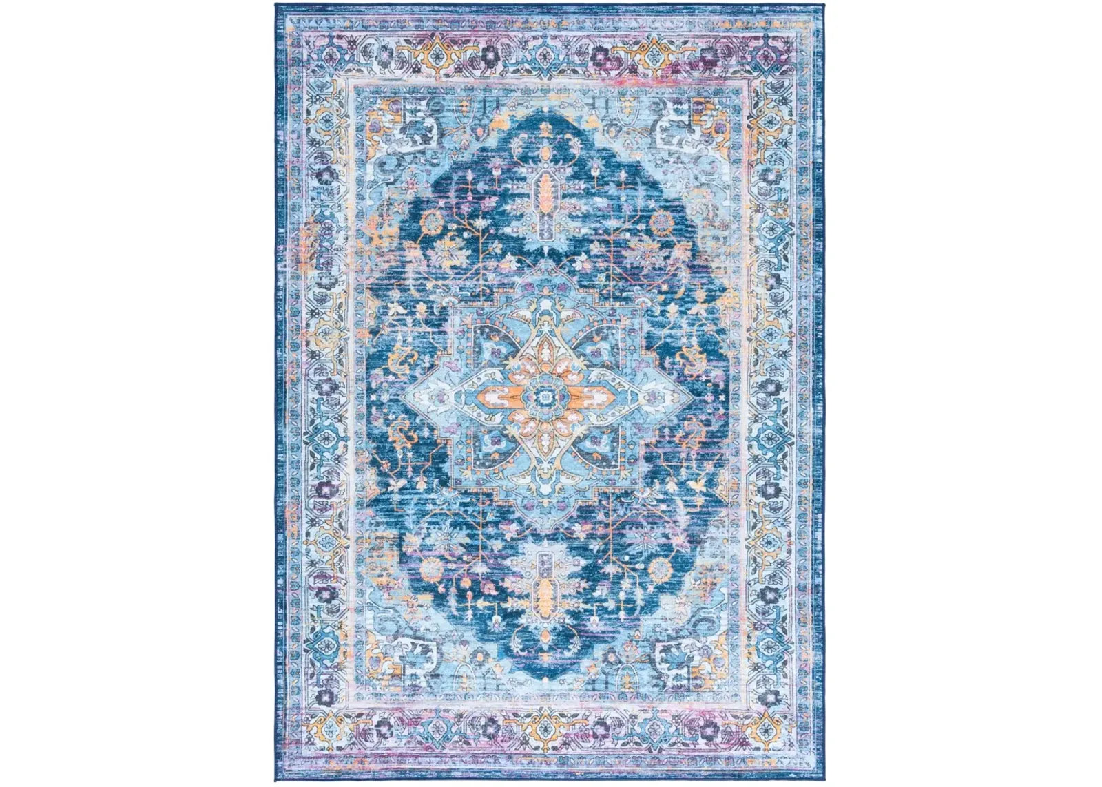 ORLANDO 756 LIGHT BLUE  4' x 6' Small Rectangle Rug