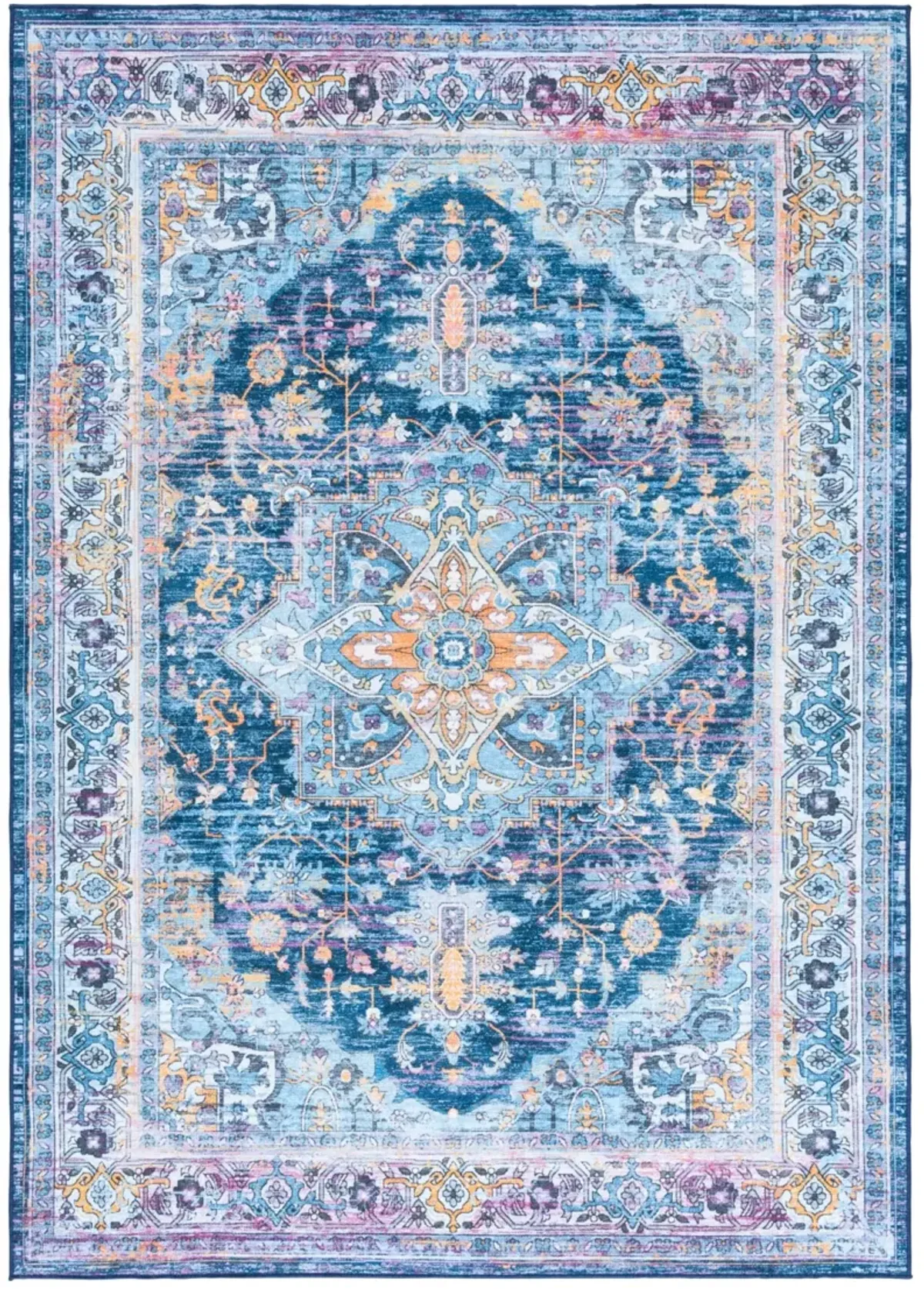 ORLANDO 756 LIGHT BLUE  4' x 6' Small Rectangle Rug